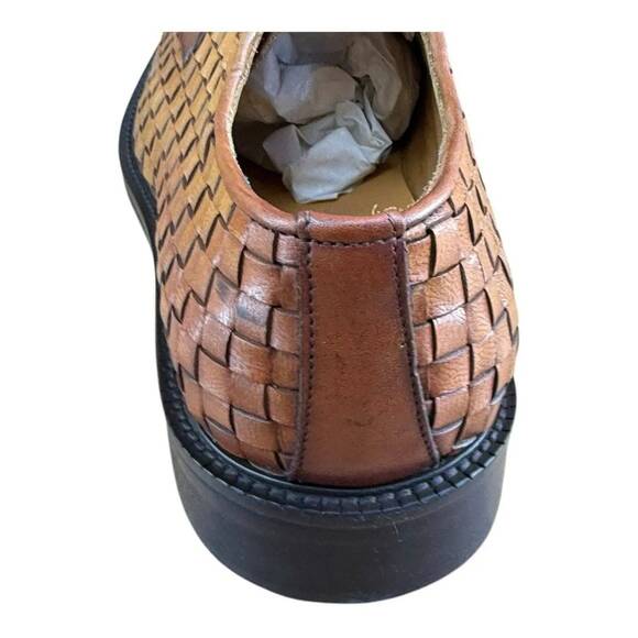 MR. COBBLER  men size 9 Luxury Square Brown Shoes Oxfords - Picture 5 of 9